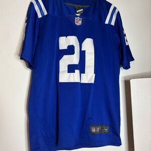 Nike on field Indianapolis Colts #21 Nyheim Hines jersey sz M
